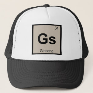 Gs - Ginseng Chemistry Periodic Table Symbol Trucker Hat