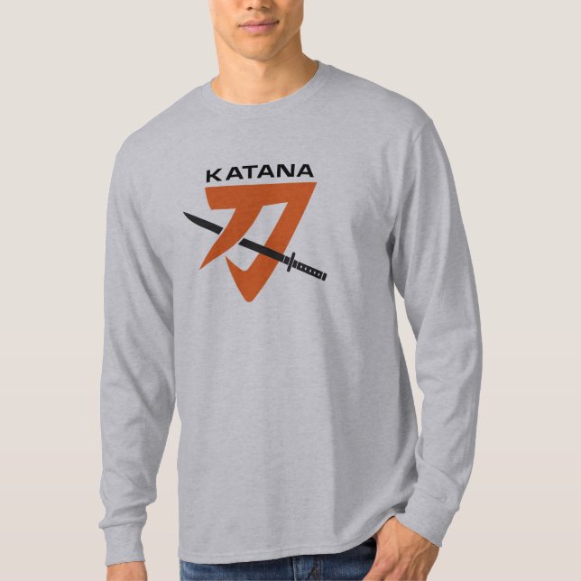 GS Katana Long Sleeve Vintage Motorcycle Shirt (Front)