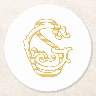 GS Monogram or SG Monogram Coasters