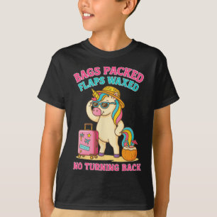 Gs Packed Flaps Waxed Funny Trip Travel Girls Vaca T-Shirt