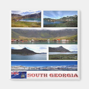 GS - South Georgia - Mosaic - Collage Magnet
