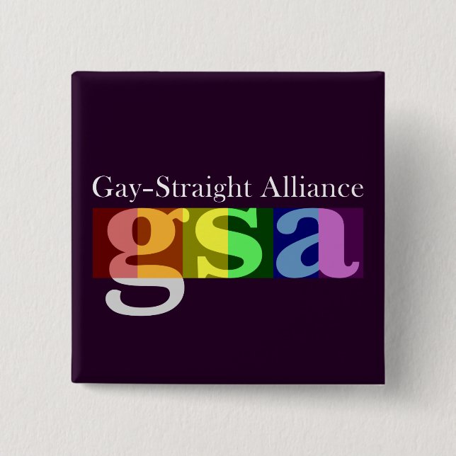 GSA Classic Square Dark Button (Front)