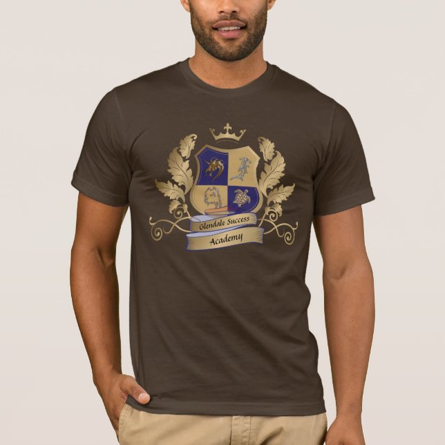 GSA House Crest No Wings Blue Gold T-Shirt (Front)
