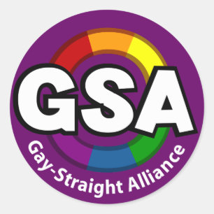 GSA ToonB Round Dark Sticker