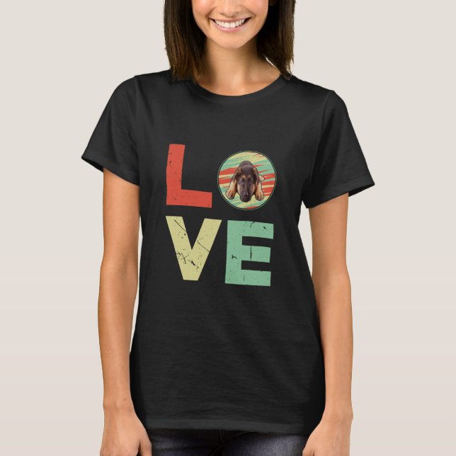 GSD010 - German Shepherd Love T-Shirt (Front)
