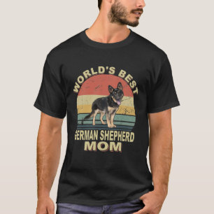 GSD100 - World's Best German Shepherd Mum Vintage T-Shirt