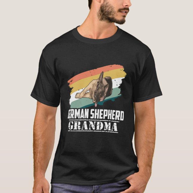 GSD104 - German Shepherd Grandma T-Shirt (Front)