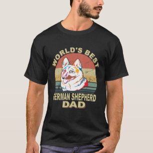 GSD134 - World's Best German Shepherd Dad Vintage T-Shirt
