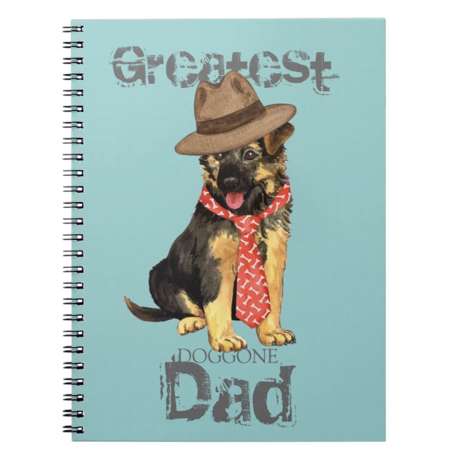 GSD Dad Spiral Notebook (Front)