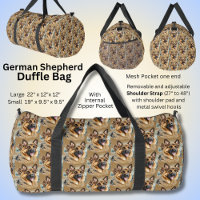 GSD German Shepherd Dogs on Brown
