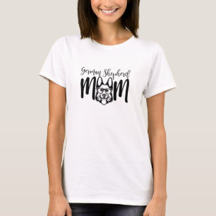 GSD German Shepherd Mum on White T-Shirt