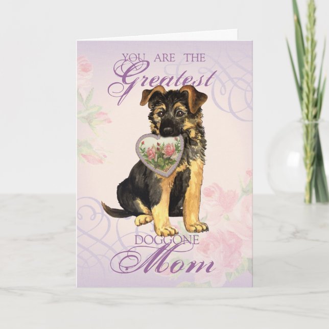 GSD Heart Mum Card (Front)