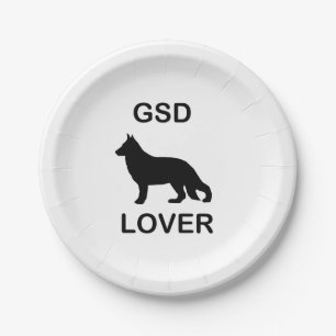 GSD Lover Paper Plate