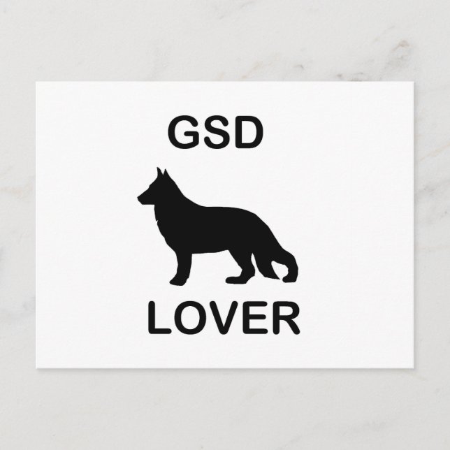 GSD Lover Postcard (Front)