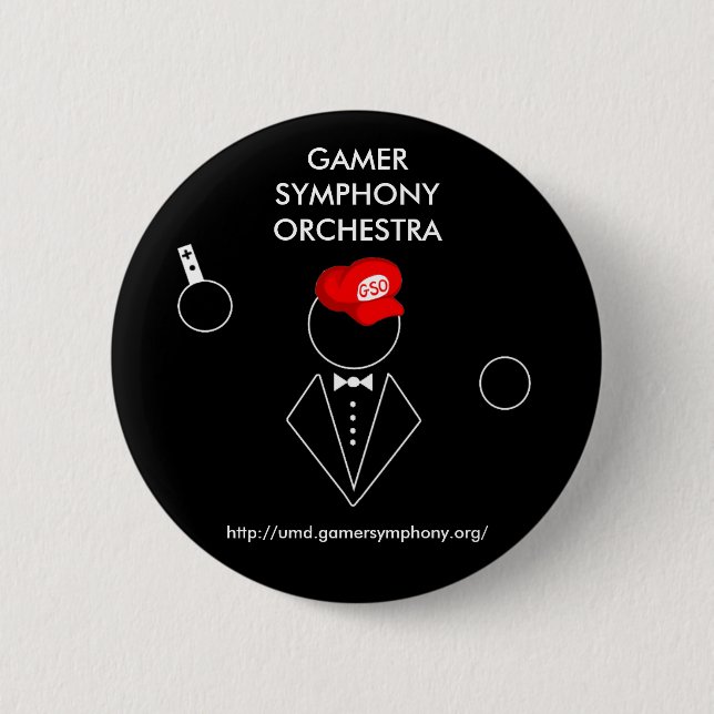 GSO Black Button (Front)