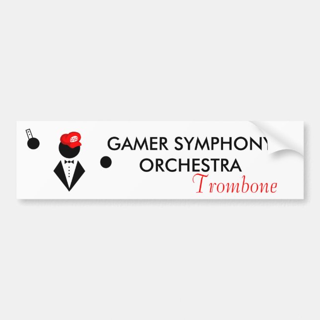 GSO Trombone Bumper Sticker (Front)