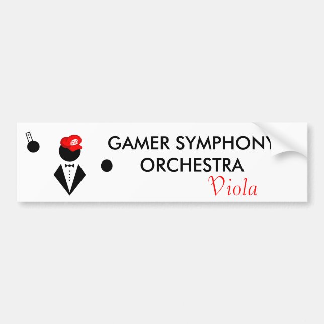 GSO Viola Bumper Sticker (Front)