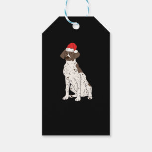 GSP German Shorthaired Pointer Christmas Santa Dog Gift Tags