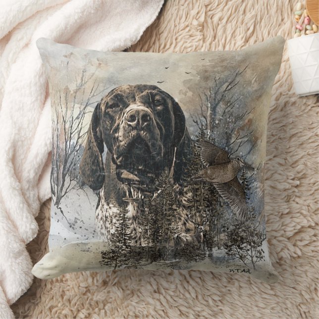 GSP, German Shorthaired Pointer Cushion (Blanket)