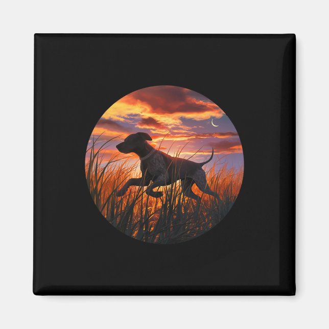 Gsp German Shorthaired Pointer Gsp Hunting Dogs  Magnet (Front)