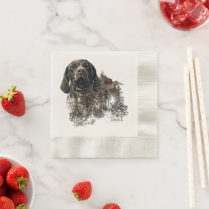 GSP, German Shorthaired Pointer Napkin