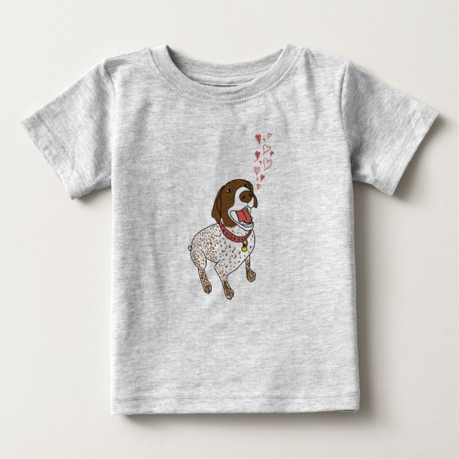 GSP Heart Baby Romper T-Shirt (Front)