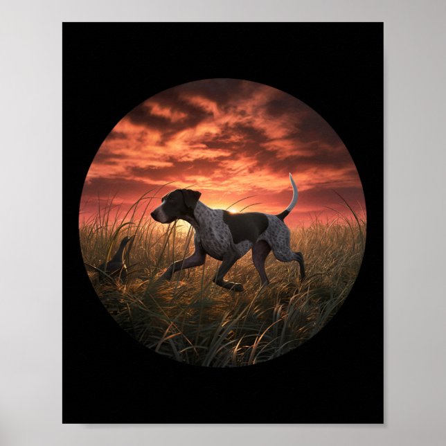 Gsp Hunter German Shorthaired Pointer Gsp Hunting  Poster (Front)