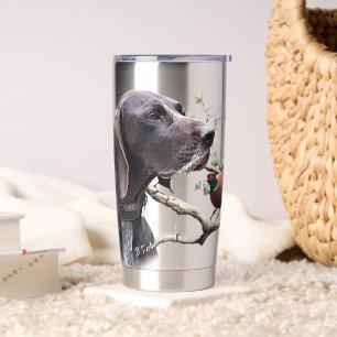 GSP Hunting Art – Precision, Passion, and Pheasant Insulated Tumbler