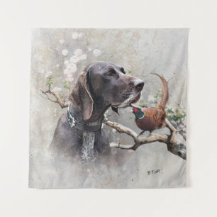 GSP Hunting Art – Precision, Passion, and Pheasant Tapestry