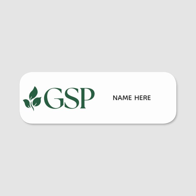 GSP Magnetic Back Name Tag (Front)