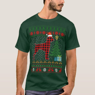 GSP Red Plaid Buffalo Funny Ugly Christmas Sweater