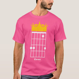 Gsus Guitar Chord (Jesus) Crown T-Shirt