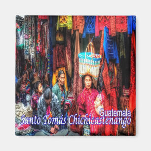 GT - Guatemala Santo Tomás Chichicastenango Marke Magnet