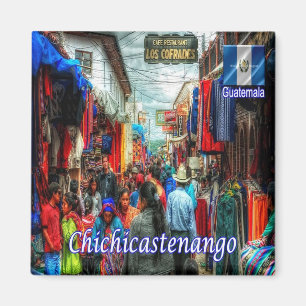 GT - Guatemala Santo Tomás Chichicastenango Marke Magnet