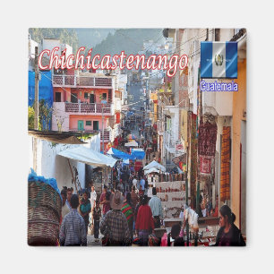 GT Guatemala Santo Tomás Chichicastenango Market Magnet