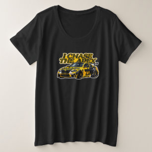 GT Track Day Racing I Chase the Apex Plus Size T-Shirt