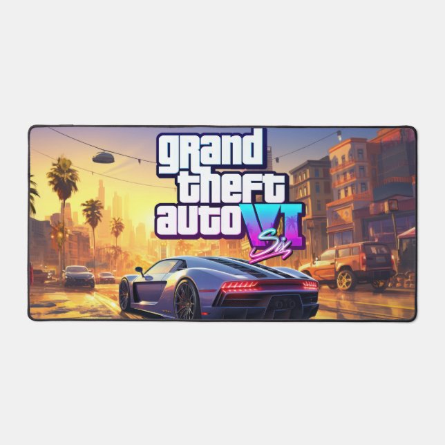 gta 6 desk mat  (Front)