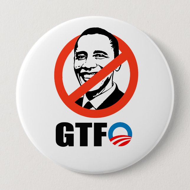 GTFO 10 CM ROUND BADGE (Front)