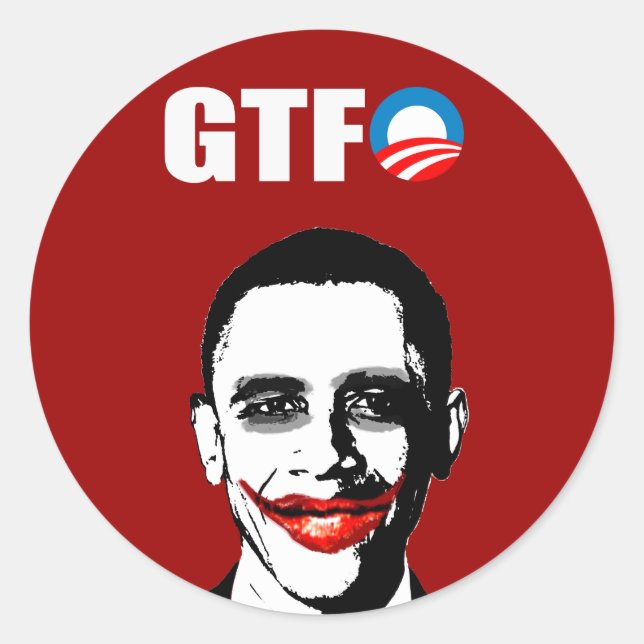 GTFO CLASSIC ROUND STICKER (Front)