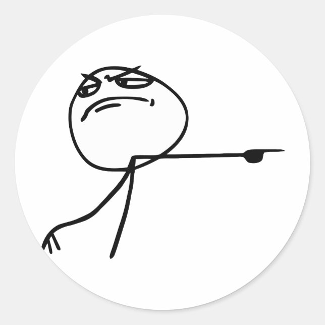 GTFO CLASSIC ROUND STICKER (Front)