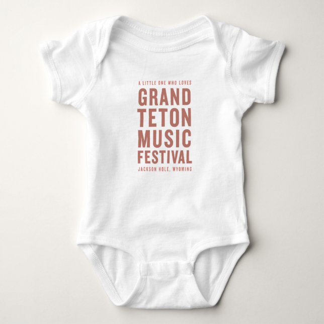 GTMF Baby Bodysuit - Terracotta (Front)