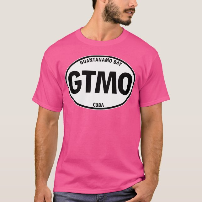 Gtmo - Naval Station Guantanamo Bay Cuba Oval Trav T-Shirt (Front)