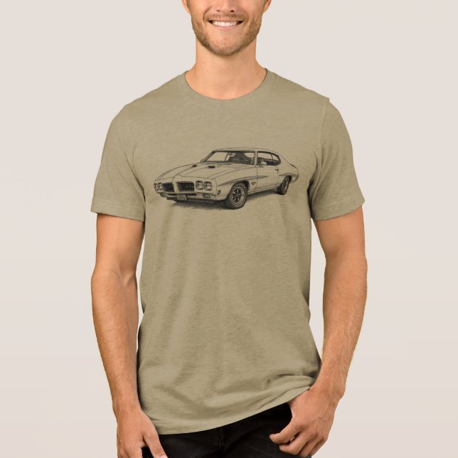GTO Muscle Car Tri-Blend Shirt (Front)