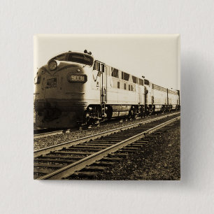GTW Diesel Engine #9008 Train #92 Eastbound 15 Cm Square Badge
