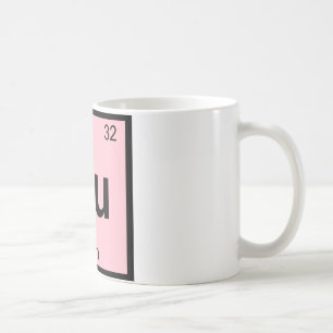Gu - Gum Chemistry Periodic Table Symbol Coffee Mug