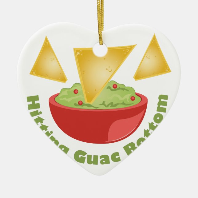 Guac Botom Ceramic Tree Decoration (Front)