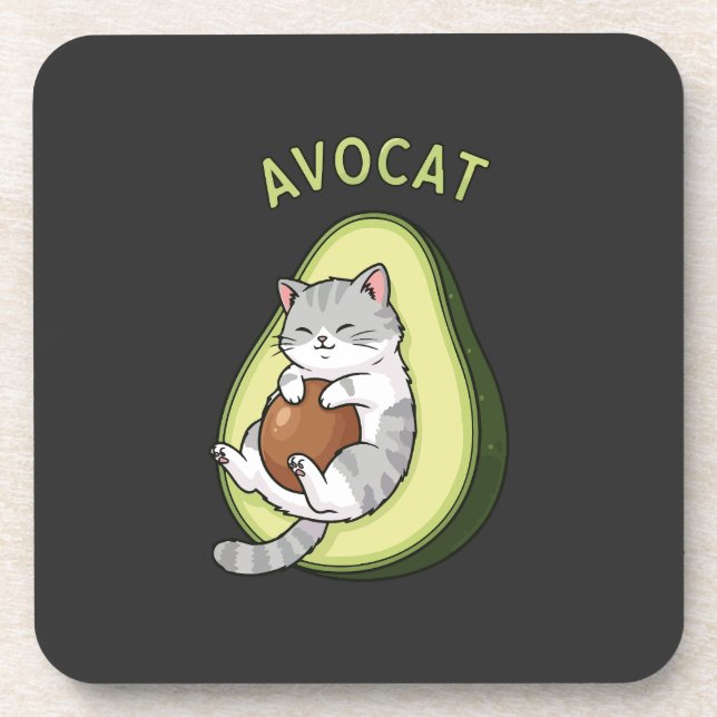 Guac Meow Mode Coaster (Front)