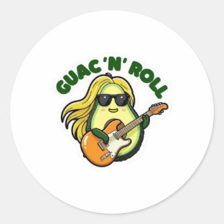Guac ´n ´Roll Classic Round Sticker