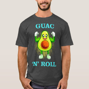 Guac n Roll Funny Avocado Vegan Gift VegetarianT-S T-Shirt