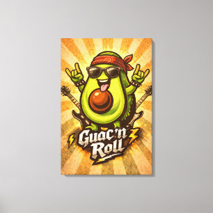 Guac 'n Roll - Guac Pack - Foodie Fiends Canvas Print